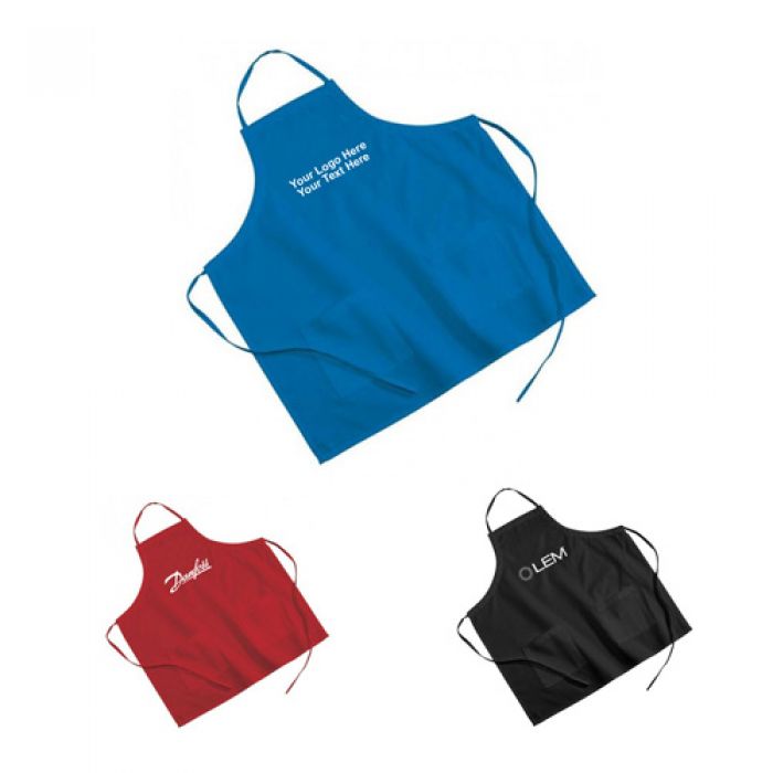 Personalized Polyester with Cotton Twill Colored Aprons