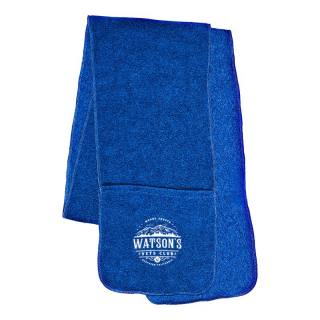 Printed Fleece Scarf with Pockets