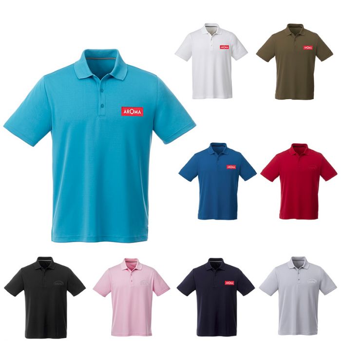 Custom Printed Elevate Men's Otis SS Polo T-Shirts