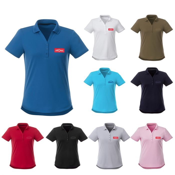 Custom Printed Elevate Women's Otis SS Polo T-Shirts