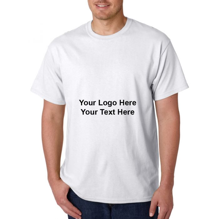 Custom Printed Gildan® Adults Heavy Cotton™ White T-Shirts
