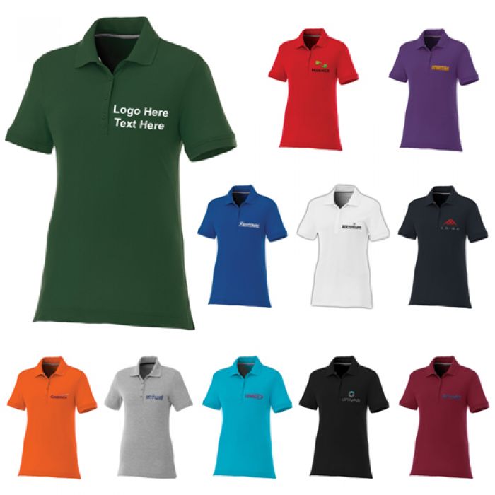 Customized Women's Crandall Short Sleeve Polo T-Shirts
