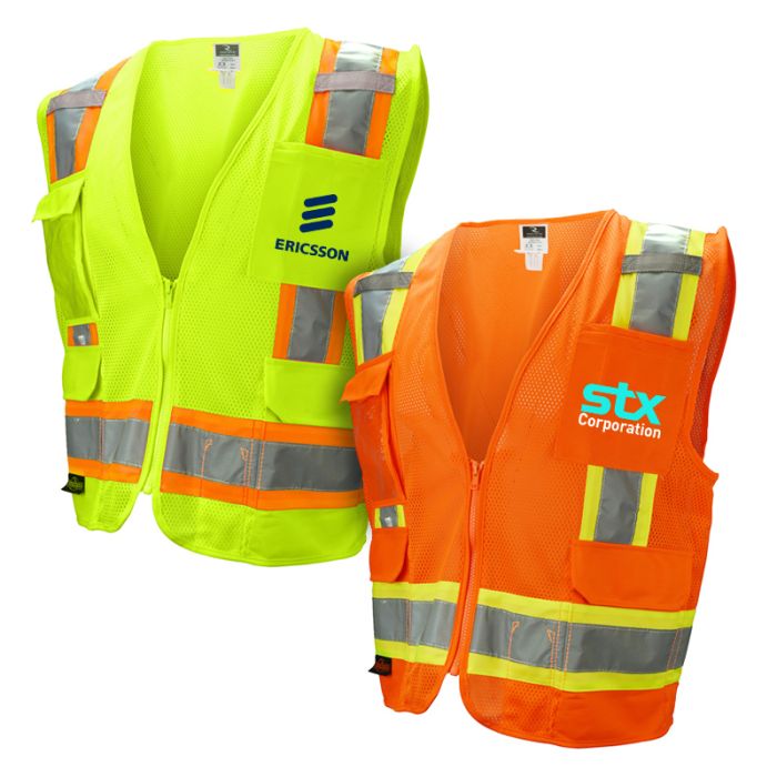 Custom Class 2 Safety Vest with Extra Pockets