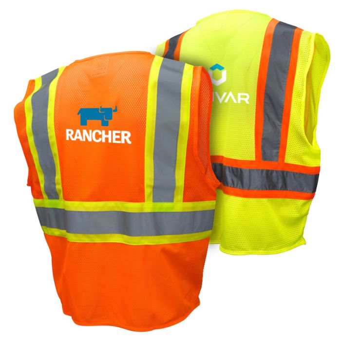 Custom Printed Class 2 Safety Vests