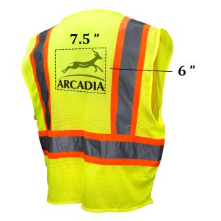 Printed Class 2 Safety Vests