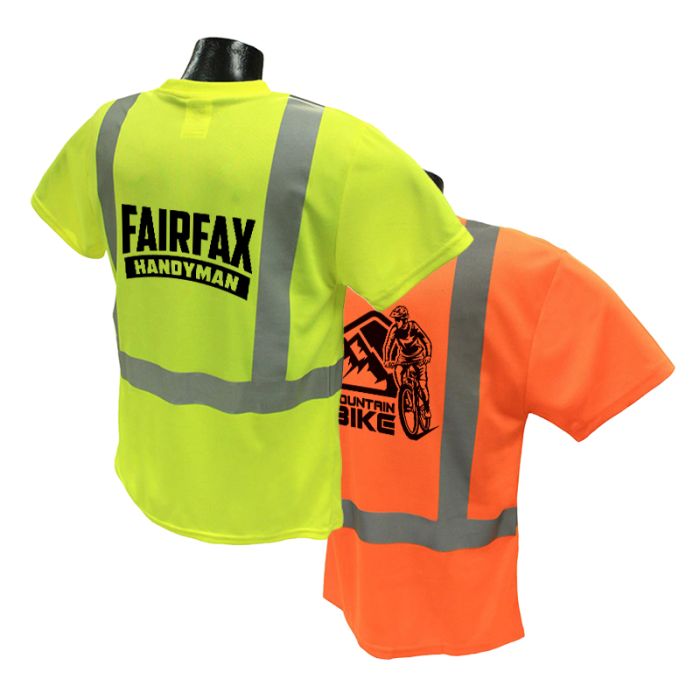 Custom Printed Short Sleeve Safety T-Shirts