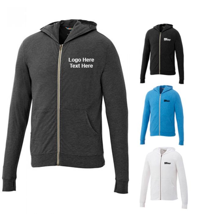 Custom Males Garner Knit Full Zip Hoodies