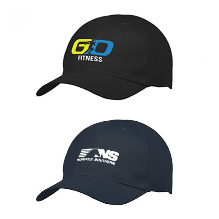 Custom Printed Buttonless Cotton Twill Caps