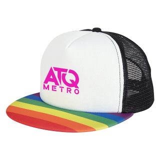 Printed Rainbow Trucker Caps