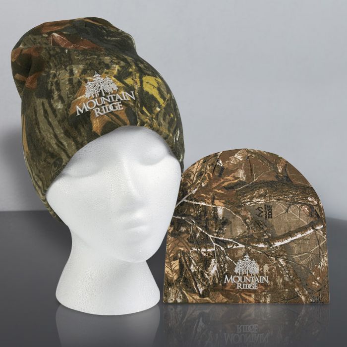 Custom Printed Realtree® And Mossy Oak® Camouflage Beanies