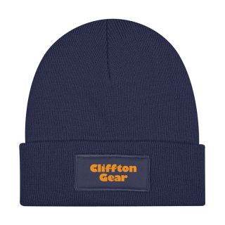 ized Patch Knit Beanies with Cuff