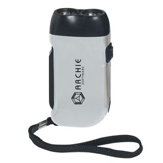 Printed Hand Squeeze Flashlights with Wrist Band