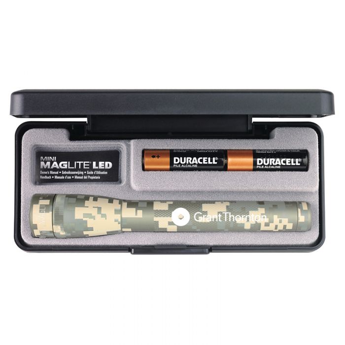 Custom 2 AA LED Digital Camouflage Mini Maglite Flashlights