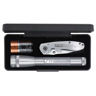AA LED Mini Mag-Lite with Warhawk Pocket Knives