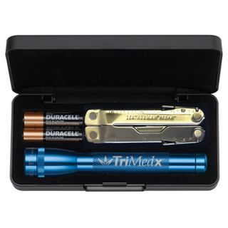 AA Mini Maglite Flashlights and Leatherman Rebar...