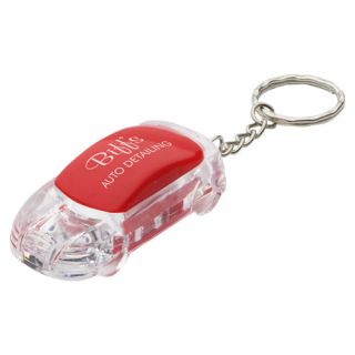 Printed Flashing Car Keychains