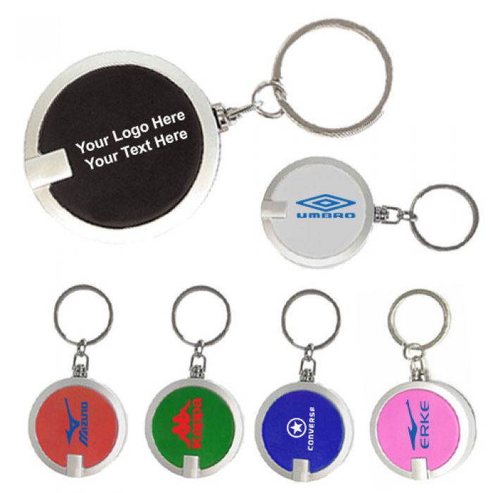 Custom Printed Deluxe Shape Round Flashlight with 7 Colors