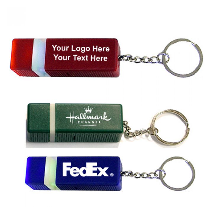 Custom Printed Square Shape Flashlight with 3 Colors