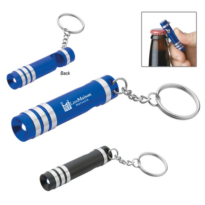 Custom Versa Aluminum LED Keylight with Bottle Opener