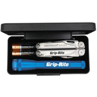 AA Mini Maglite LED Flashlights with Leatherman Wave Tools
