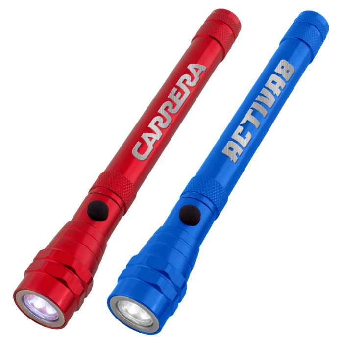 Promotional Telescopic Aluminum Flashlight with Magnet
