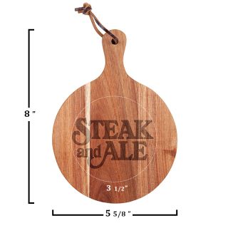 Printed Mini Round Cheese Board and Knife Sets