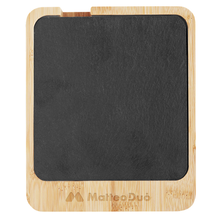 Custom Printed Slate and Bamboo Cheese Server Sets