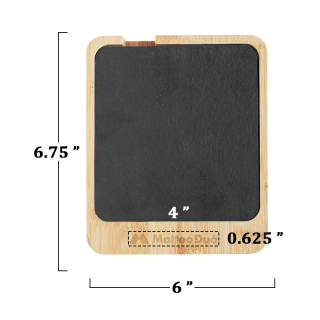 Printed Slate and Bamboo Cheese Server Sets