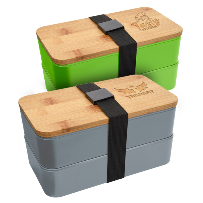 Custom Printed Stackable Bento Lunch Sets