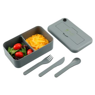 ized Bamboo Fiber Lunch Box with Utensil Pocket