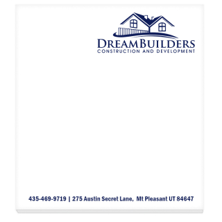 2.75x3 Inch Sticky Notepads - 25 Sheets