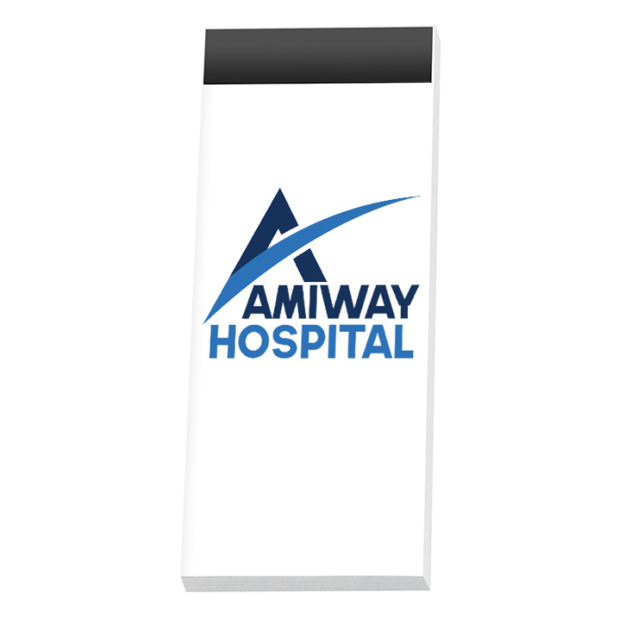 3x8 Inch Custom Sticky Notepads with Magnet25 Sheets