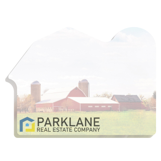 4x3 Inch Die Cut Sticky Notepads-50 Sheets