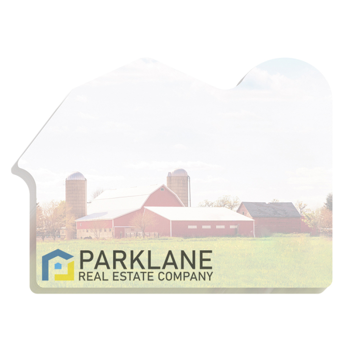 4x3 Inch Custom Die Cut Sticky Notepads-50 Sheets