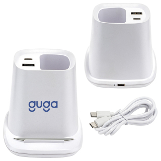 Annex Wireless Charging Stands with Dual Ports and Pen...