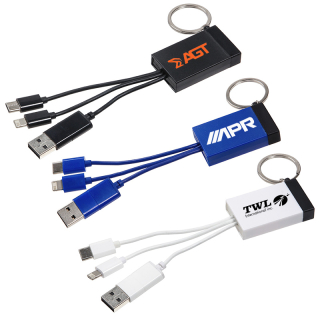 Triplet 3 in 1 Charging Cables with Screen Cleaners