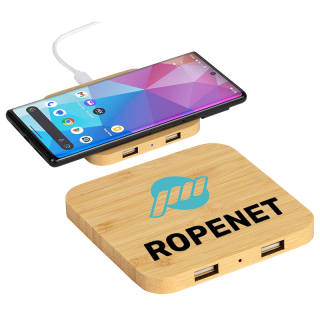Panda FSC® Bamboo 5W Wireless Chargers with Dual...