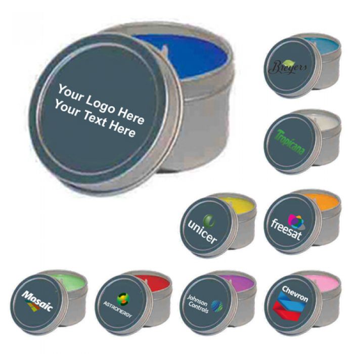 2 Oz Personalized Round Candle Tins