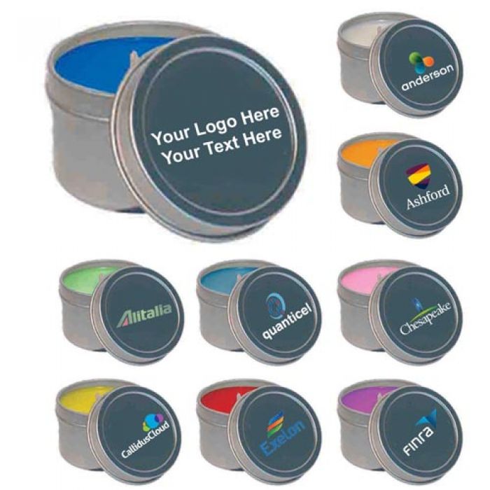 4 Oz Promotional Round Tin Candles