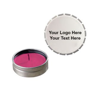 Printed Snap Top Tin Candles