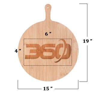 15 Inch Round Bamboo Pizza Cutting Boards