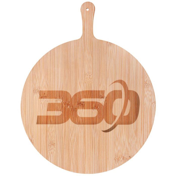 Custom 15 Inch Round Bamboo Pizza Cutting Boards
