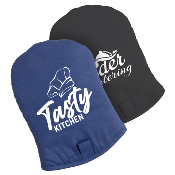Custom Printed Easy-On Ad-Mitt Oven Mitts with Grip