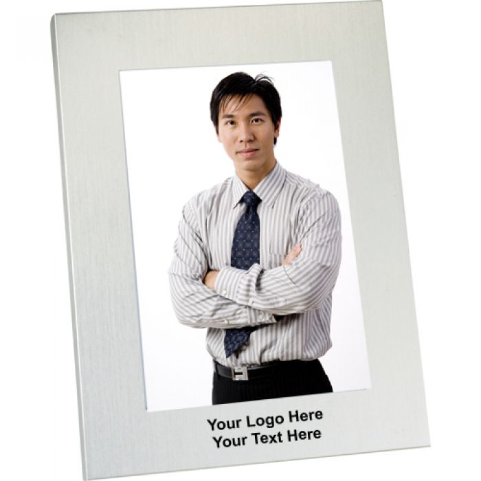 5 x 7 Inch Custom Logo Imprinted Aluminum Picture Frames