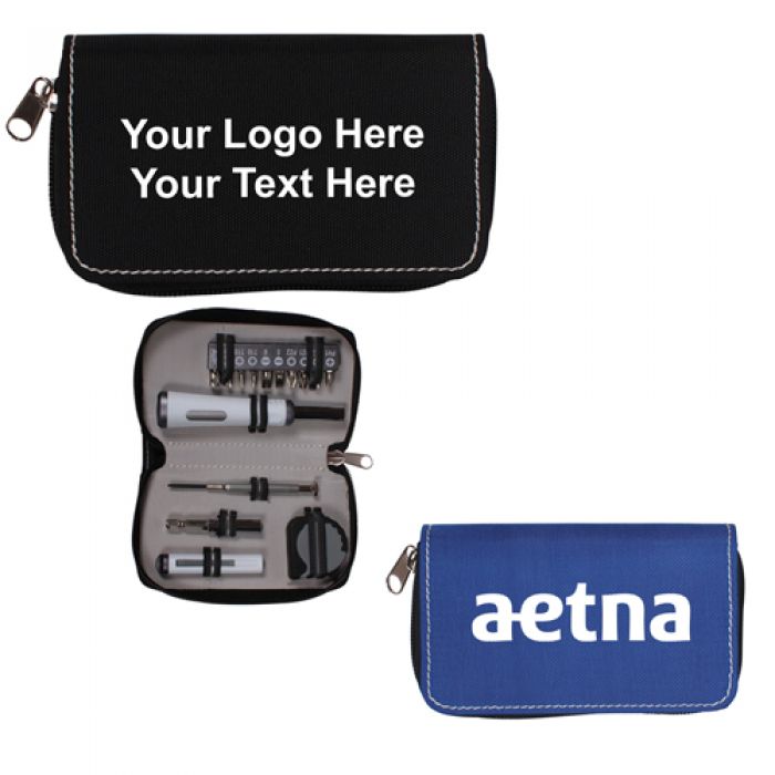 Custom Printed 15-Piece Zip Executive Tool Kit