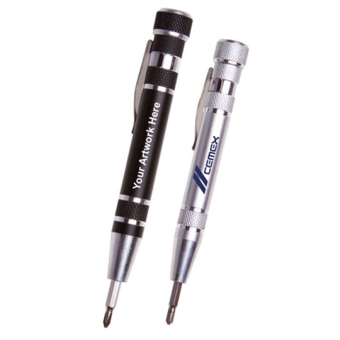 Promotional Aluminum Pen-Style Tool Kit
