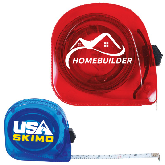 10' Custom Translucent Tape Measure with 5 Colors