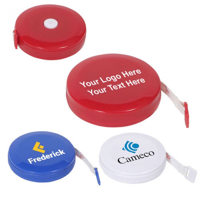 Custom Printed Round Tape Measures - 3 Colors