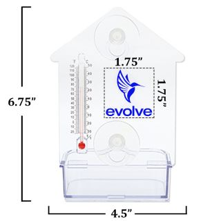 Printed Bird Feeder Thermometers