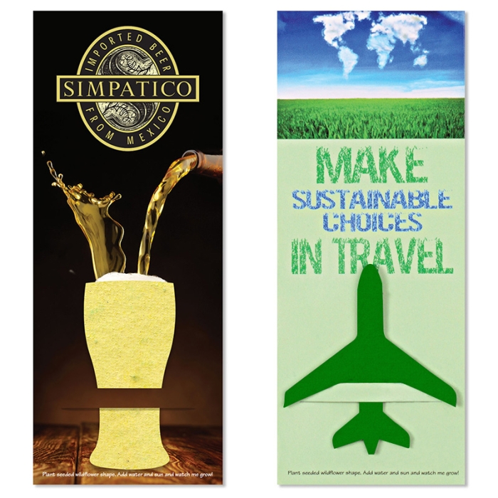 Customized Plant-A-Shape Wildflower Seed Bookmarks